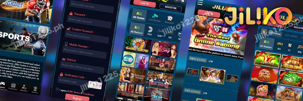 JILIKO Mga Laro at Serbisyo na Inaalok